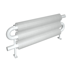 Radiátor žebrový Isan Spiral RAO3 89 x 169 x 800 mm, 925 W, na zeď, bílá