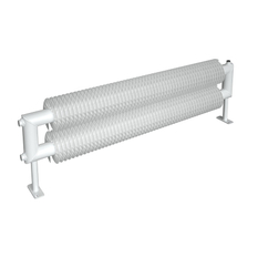 Radiátor žebrový Isan Spiral RAT2 32 x 92 x 5000 mm, 3426 W, samostojný, bílá