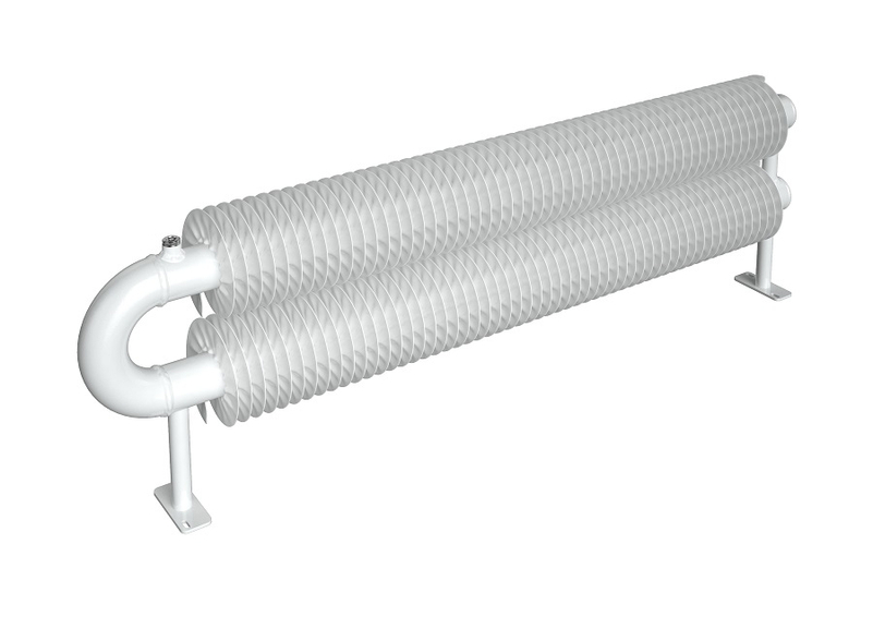 Radiátor žebrový Isan Spiral RAO2 32 x 92 x 500 mm, 269 W, vertikální, bílá