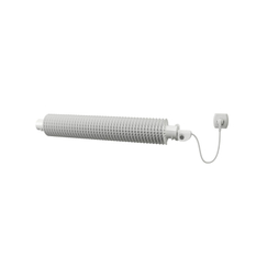 Radiátor žebrový elektrický Isan Spiral RA1, 76 x 156 x 750 mm, 300 W topná tyč s regulátorem Mini PW, na zem, bílá