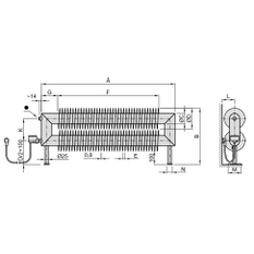 Radiátor žebrový elektrický Isan Spiral RAT2, 76 x 156 x 2000 mm, 1200 W topná tyč s regulátorem Mini PW, na zem, bílá