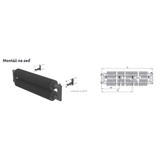 Radiátor žebrový elektrický Isan Spiral RAT2, 57 x 137 x 1500 mm, 900 W topná tyč s regulátorem Vision (vč. Gateway), na zeď, bílá