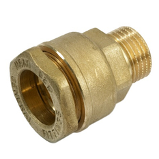 Spojka svěrná - PE trubka General Fittings A 20 x 1/2˝ vnější závit, mosaz