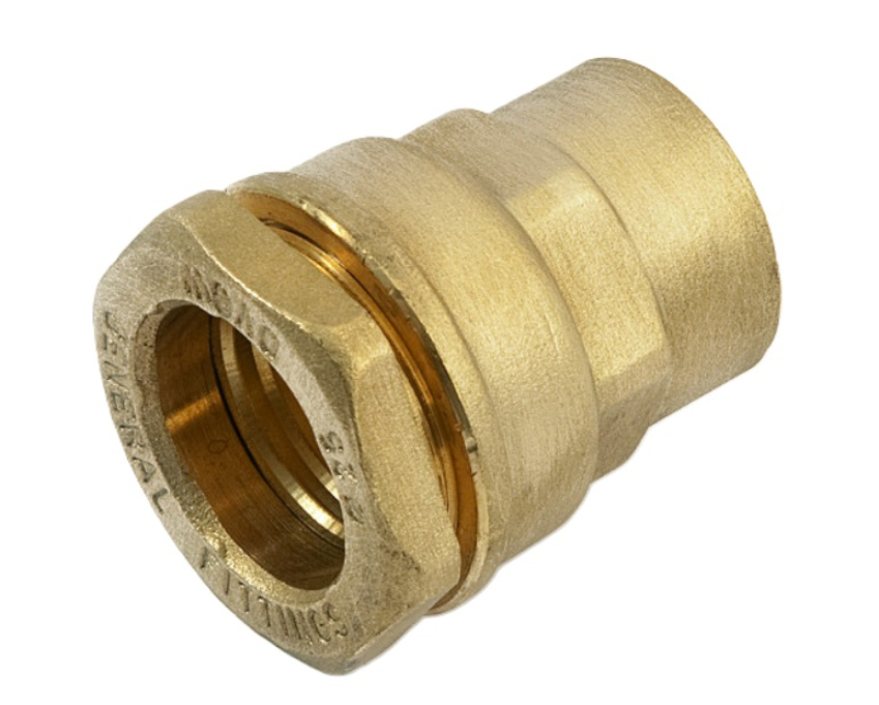 Spojka svěrná - PE trubka General Fittings I 20 x 1/2˝ vnitřní závit, mosaz