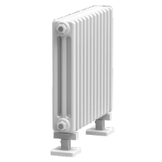 Radiátor článkový Isan Atol C2 1500, 38 článků, 4070 W, uchycení na zem, připojení AD, bílá