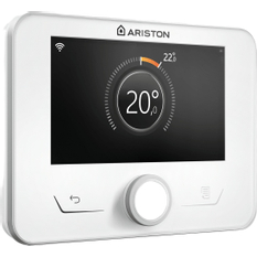 Pokojový regulátor/termostat e-BUS Ariston Sensys HD Net, modulační, barevný displej, CZ komunikace, časový program TOP a TV, vč. komunikační brány Wi-Fi (3319089) pro ovládání telefonem, bílá