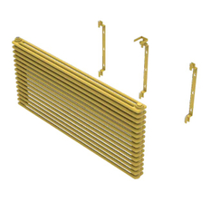 Radiátor článkový Isan Atol horizontální C3 1800 x 306 mm, 1058 W, uchycení na zeď, UV, bílá