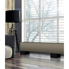 Konvektor samostojný Isan Ecolite Round 600 x 198 x 1600 mm, 2527 W, připojení vpravo, bílá