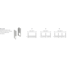 Konvektor nástěnný Isan Ecolite Round 500 x 242 x 1000 mm, 2047 W, připojení vpravo, bílá
