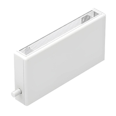 Konvektor nástěnný Isan Ecolite Round 600 x 242 x 800 mm, 1769 W, připojení vpravo, bílá