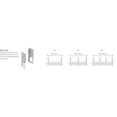 Konvektor nástěnný s ventilátorem Isan Ecolite Round 600 x 182 x 2400 mm, 9378 W, připojení vpravo, bílá