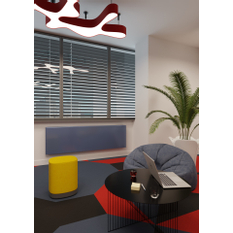 Konvektor nástěnný Isan Ecolite Round 600 x 122 x 1000 mm, 912 W, připojení vlevo, bílá