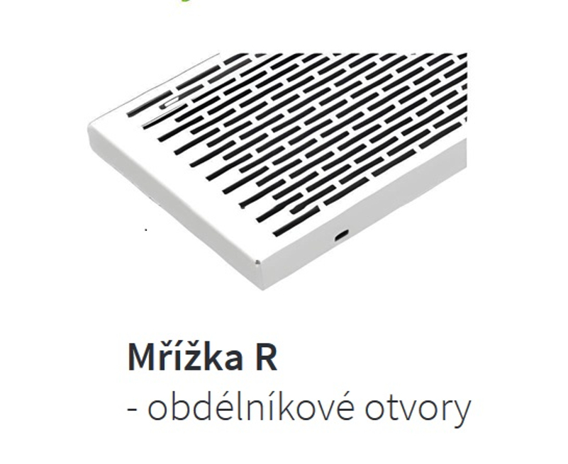 Konvektor nástěnný Isan Ecolite Round 600 x 122 x 1100 mm, 1026 W, připojení vlevo, bílá