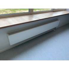 Konvektor samostojný s ventilátorem Isan Ecolite Cube 350 x 198 x 1800 mm, 6316 W, připojení vlevo, bílá