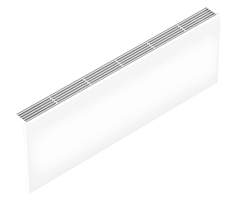 Konvektor nástěnný s ventilátorem Isan Ecolite Cube 500 x 122 x 700 mm, 1305 W, připojení vlevo, bílá