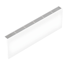 Konvektor nástěnný s ventilátorem Isan Ecolite Cube 500 x 122 x 700 mm, 1305 W, připojení vlevo, bílá