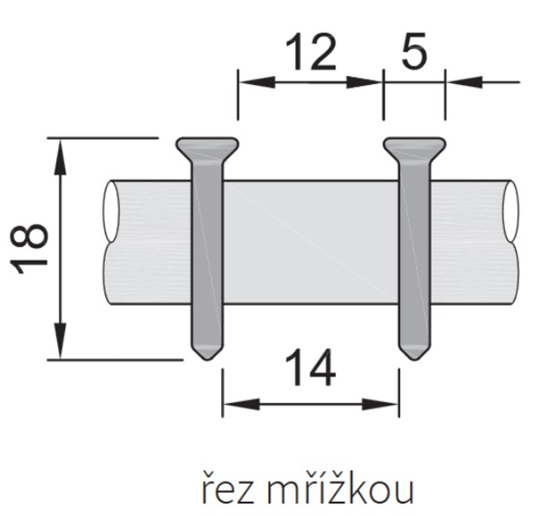 Konvektor podlahový s přirozenou konvekcí Isan Termo FRK 110 x 350 x 1600 mm, 625 W, připojení vpravo, výměník ocelový, mřížka Natur příčná rolovací hliník