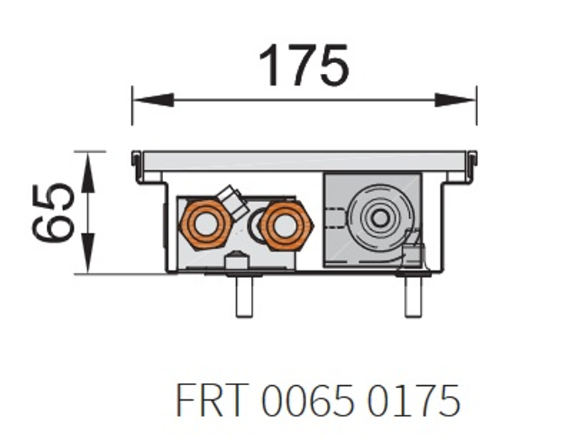 Konvektor podlahový s ventilátorem Isan Termo FRT 65 x 175 x 2800 mm, 1717 W, připojení vpravo, výměník ocelový, mřížka Natur příčná nízká nerolovací hliník