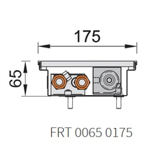 Konvektor podlahový s ventilátorem Isan Termo FRT 65 x 175 x 2800 mm, 1717 W, připojení vpravo, výměník ocelový, mřížka Natur příčná nízká nerolovací hliník