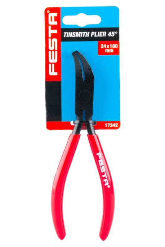 Kleště klempířské přehýbací Festa vyhnuté 45°, 24 mm