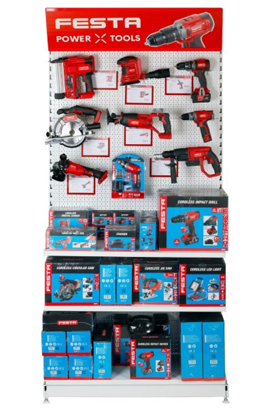 Světelný panel AKU Festa Power x tools červený