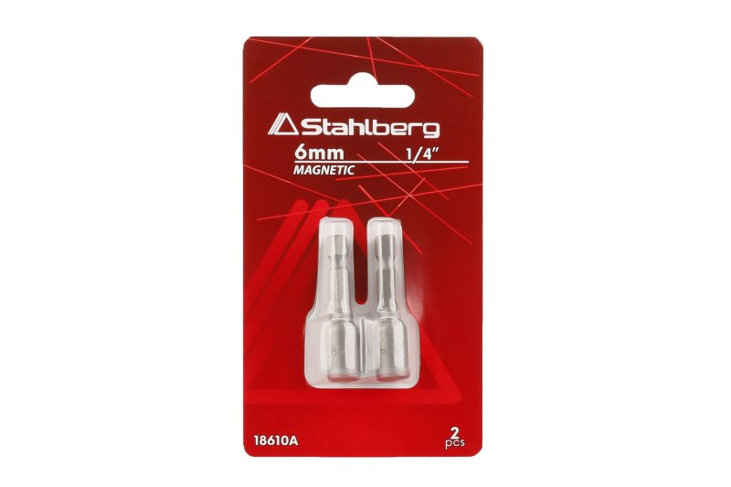 Adaptér Stahlberg 1/4˝ 6hran 6mm (2 ks)