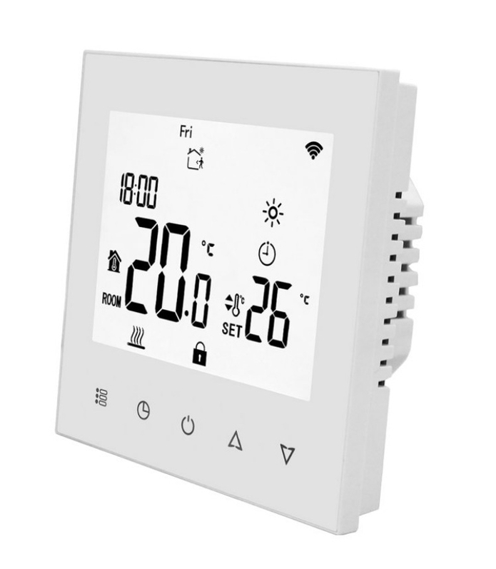 Programovatelný WiFi termostat Elektrobovk PT740W-EI Wifi, pro ovládání elektrického topení, bílá