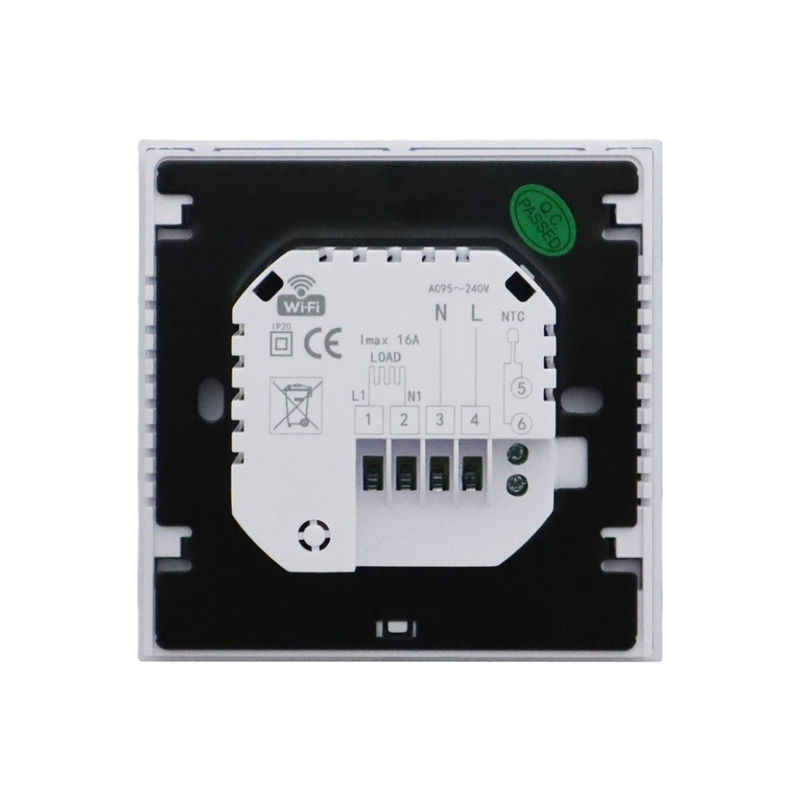 Programovatelný WiFi termostat Elektrobovk PT740W-EI Wifi, pro ovládání elektrického topení, bílá
