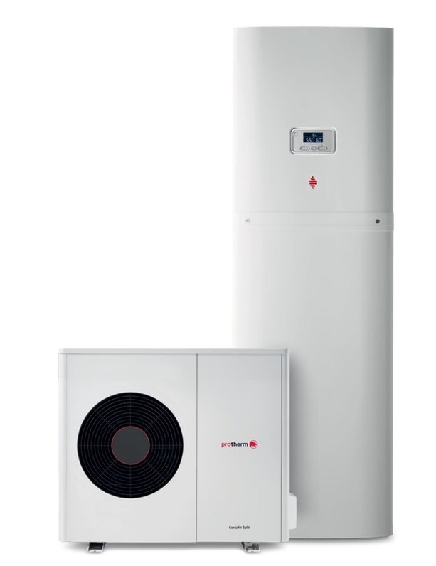 Systém tepelného čerpadla Protherm GeniaAir Split venkovní jednotkaHA 5-8.2 OS 230 V, hydraulická věž HA 5-8.2 STB a modul pro vzdálenou správu SR 940 f