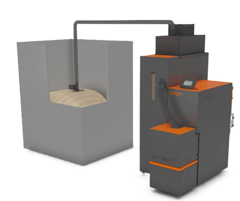 Podavač pelet vakuový pneumatický OPOP délka 8 m