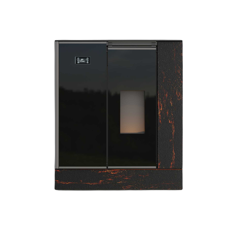 Kamna peletová OPOP LP6 AQUA, s teplovodním výměníkem 6,9 kw, barva aurora india