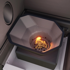 Kamna peletová OPOP LP6 AQUA, s teplovodním výměníkem 6,9 kw, barva aurora india