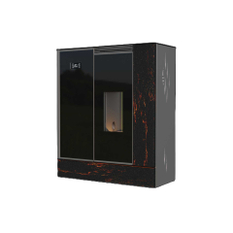 Kamna peletová OPOP LP6 AQUA, s teplovodním výměníkem 6,9 kw, barva aurora india