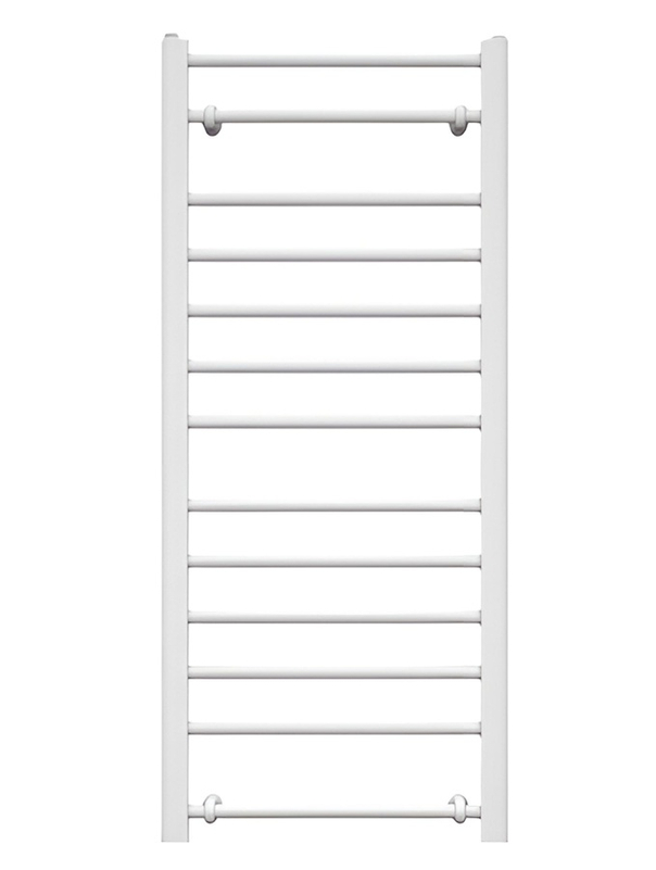 Těleso koupelnové trubkové Koralux Standard KSC 1220/600, výkon 458 W, klasické připojení, barva black matt