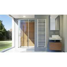 Těleso koupelnové trubkové Koralux Standard KSC 1220/600, výkon 458 W, klasické připojení, barva black matt