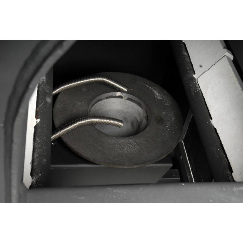 Kotel automatický na pelety a hnědé uhlí Rojek TKA 25, 5,8 - 21,8 kW, horizontální odkouření, 5. třída dřevěné pelety, 4. třída hnědé uhlí, pravý