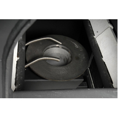 Kotel automatický na pelety a hnědé uhlí Rojek TKA 15, 4,1 - 15 kW, 5. třída dřevěné pelety, 4. třída hnědé uhlí, levý