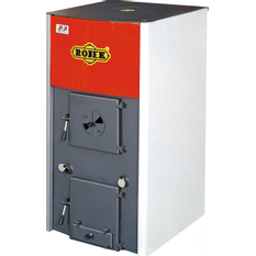 Kotel na dřevo a hnědé uhlí Rojek KTP 30 kW, 5. třída dřevo, 4. třída hnědé uhlí, levý,horizontální odk.