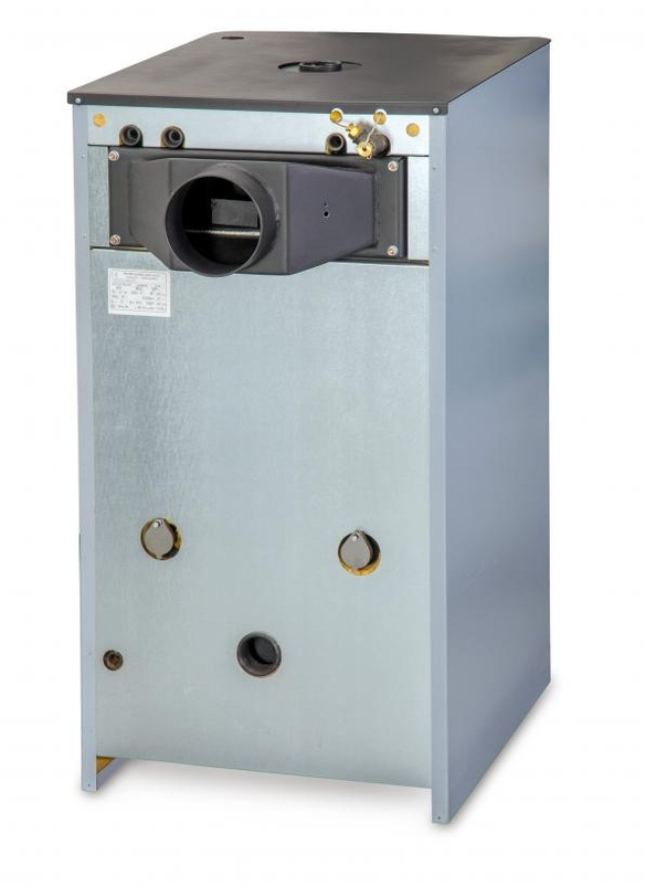 Kotel na dřevo a hnědé uhlí Rojek KTP 49 kW, 5. třída dřevo, 4. třída hnědé uhlí, levý