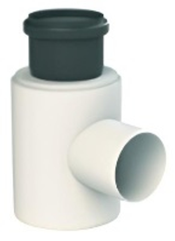 T-Kus pro přívod vzduchu (LET) Almeva LIK DN 60/100-2x80, černá