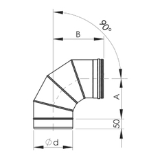 Koleno Almeva 90° EW / 120