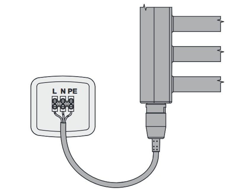 Elektrická topná tyč bez integrovaného regulátoru teploty Korado ECO 200 W, bílá