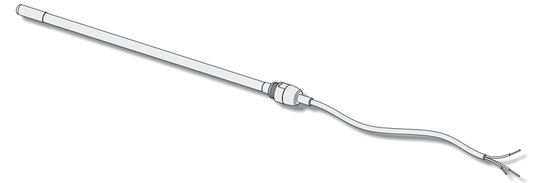 Elektrická topná tyč bez integrovaného regulátoru teploty Korado ECO 200 W, bílá