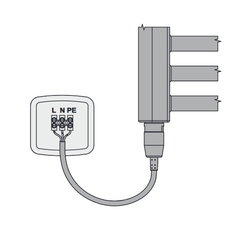 Elektrická topná tyč bez integrovaného regulátoru teploty Korado ECO 200 W, bílá