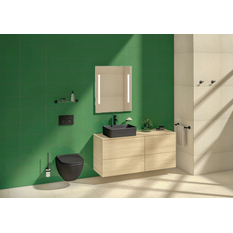 Umyvadlová obdélníková mísa Jika Cubito Pure 50 x 35 cm, černá matná