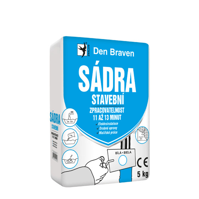 Sádra stavební Den Braven 1 kg
