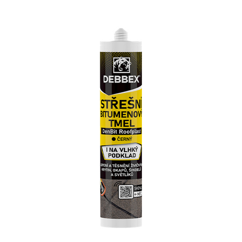 Střešní bitumenový tmel Den Braven DenBit ROOFPLAST kartuše 310 ml