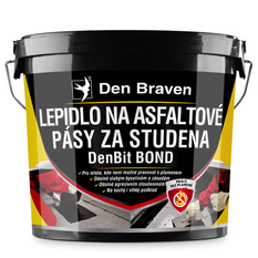 Lepidlo na asfaltové pásy za studena Den Braven DenBit BOND kbelík 10 kg, černá