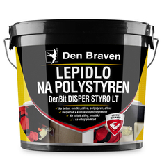 Lepidlo na polystyren Den Braven DenBit DISPER STYRO LT kbelík 10 kg, černá