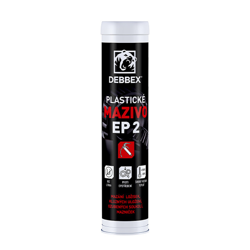 Plastické mazivo Den Braven EP 2 kartuše 400 ml, žlutá